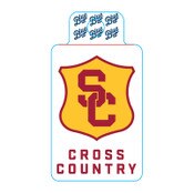 USC Trojans SC Interlock Cross Country Sticker